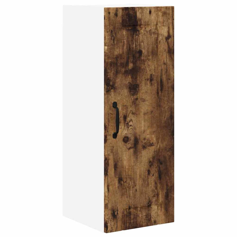Produktbild för Väggskåp LUCCA Rökt ek 30 x 31 x 80 cm Konstruerat trä