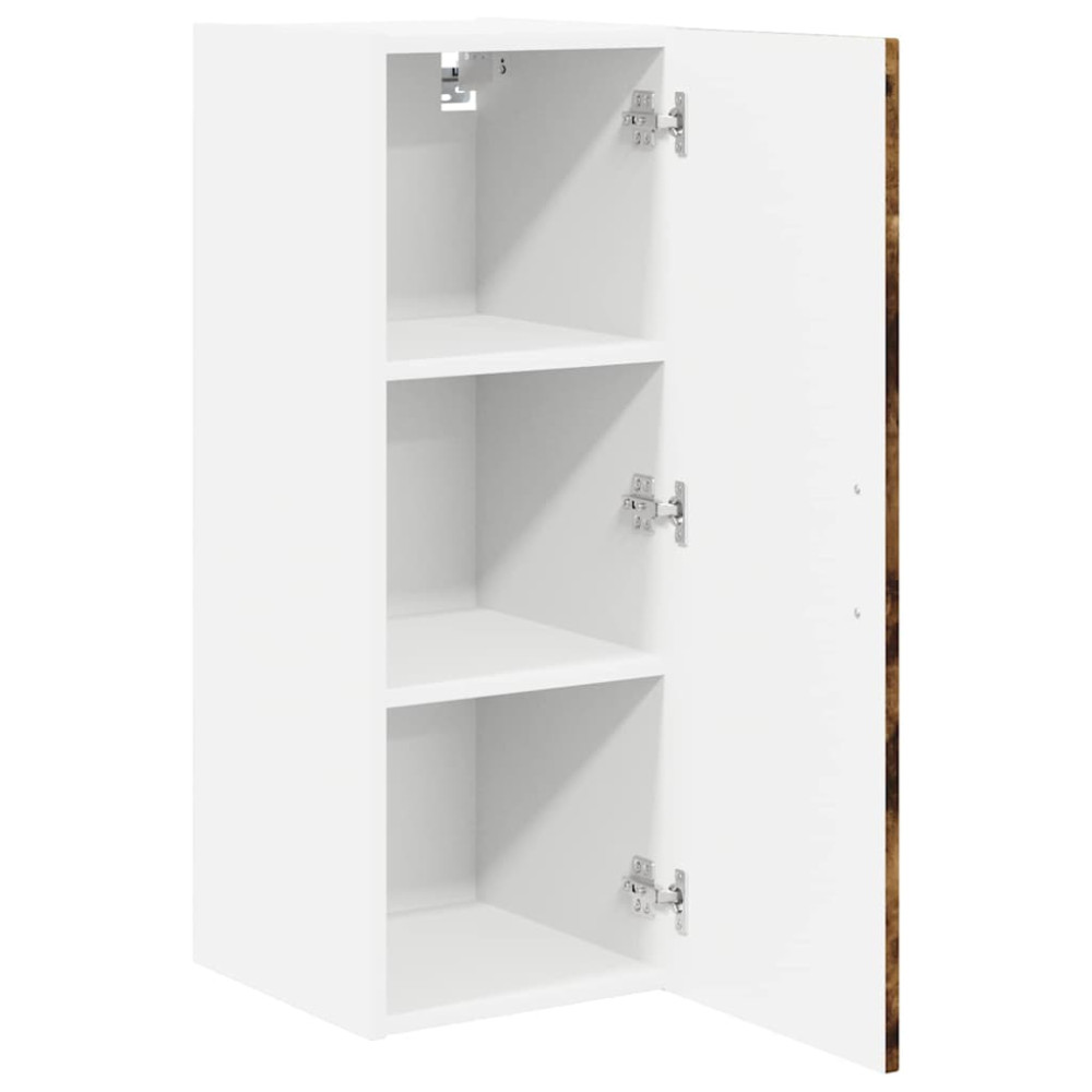 Produktbild för Väggskåp LUCCA Rökt ek 30 x 31 x 80 cm Konstruerat trä