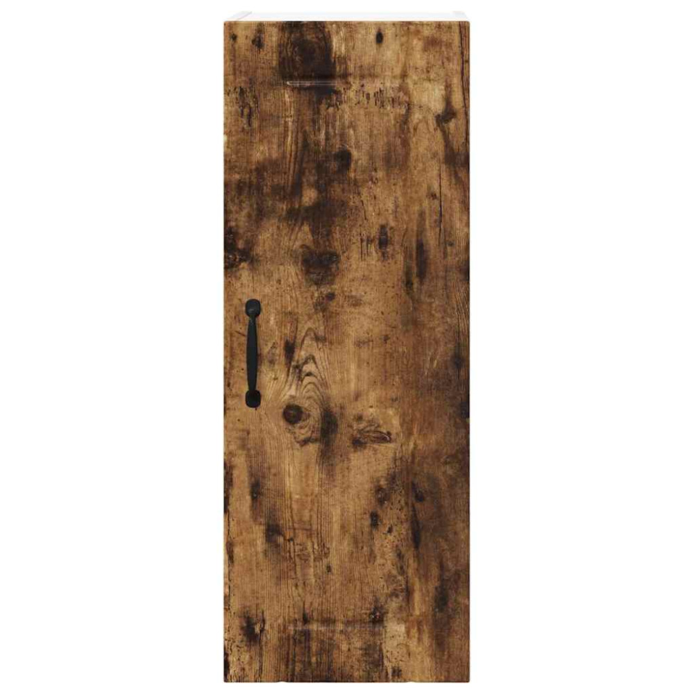 Produktbild för Väggskåp LUCCA Rökt ek 30 x 31 x 80 cm Konstruerat trä
