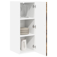Produktbild för Väggskåp LUCCA 2 pcs Rökt ek 30 x 31 x 80 cm Konstruerat trä