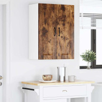 Produktbild för Väggskåp LUCCA 2 pcs Rökt ek 30 x 31 x 80 cm Konstruerat trä