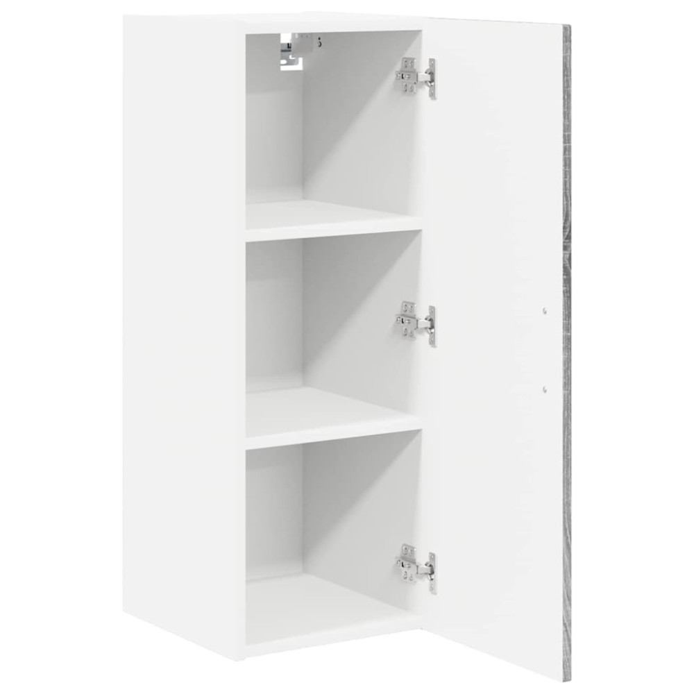 Produktbild för Väggskåp LUCCA 2 pcs Grå sonoma-ek 30 x 31 x 80 cm