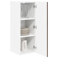 Produktbild för Väggskåp LUCCA 2 pcs Brun ek 30 x 31 x 80 cm Konstruerat trä
