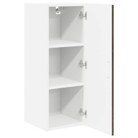 Produktbild för Väggskåp LUCCA 2 pcs Brun ek 30 x 31 x 80 cm Konstruerat trä