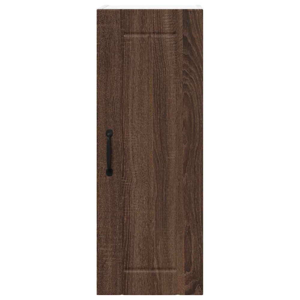 Produktbild för Väggskåp LUCCA 2 pcs Brun ek 30 x 31 x 80 cm Konstruerat trä