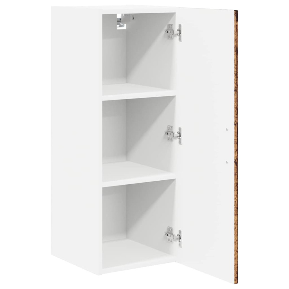 Produktbild för Väggskåp LUCCA 2 pcs Gammalt trä 30 x 31 x 80 cm