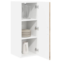 Produktbild för Väggskåp LUCCA 2 pcs Artisan-ek 30 x 31 x 80 cm Konstruerat trä