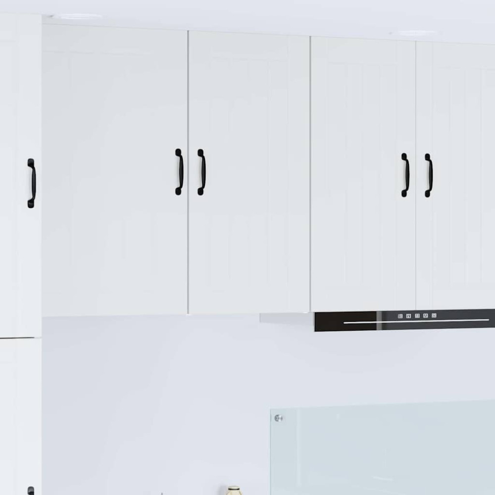 Produktbild för Väggskåp LUCCA Vit 40 x 31 x 80 cm Konstruerat trä