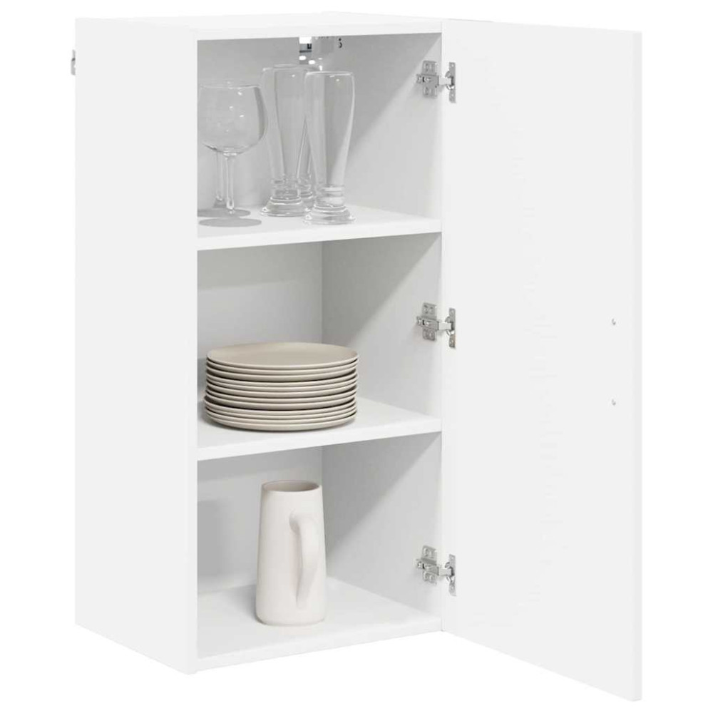 Produktbild för Väggskåp LUCCA Vit 40 x 31 x 80 cm Konstruerat trä