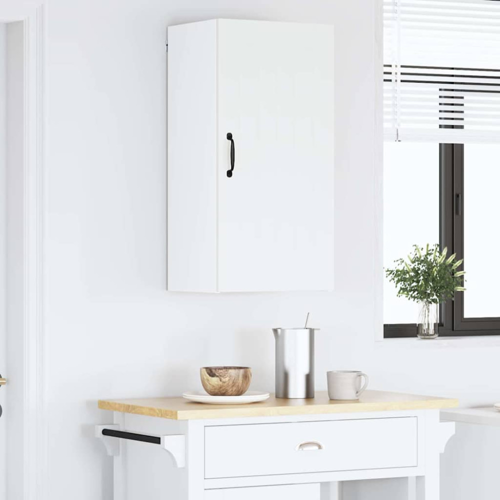 Produktbild för Väggskåp LUCCA Vit 40 x 31 x 80 cm Konstruerat trä