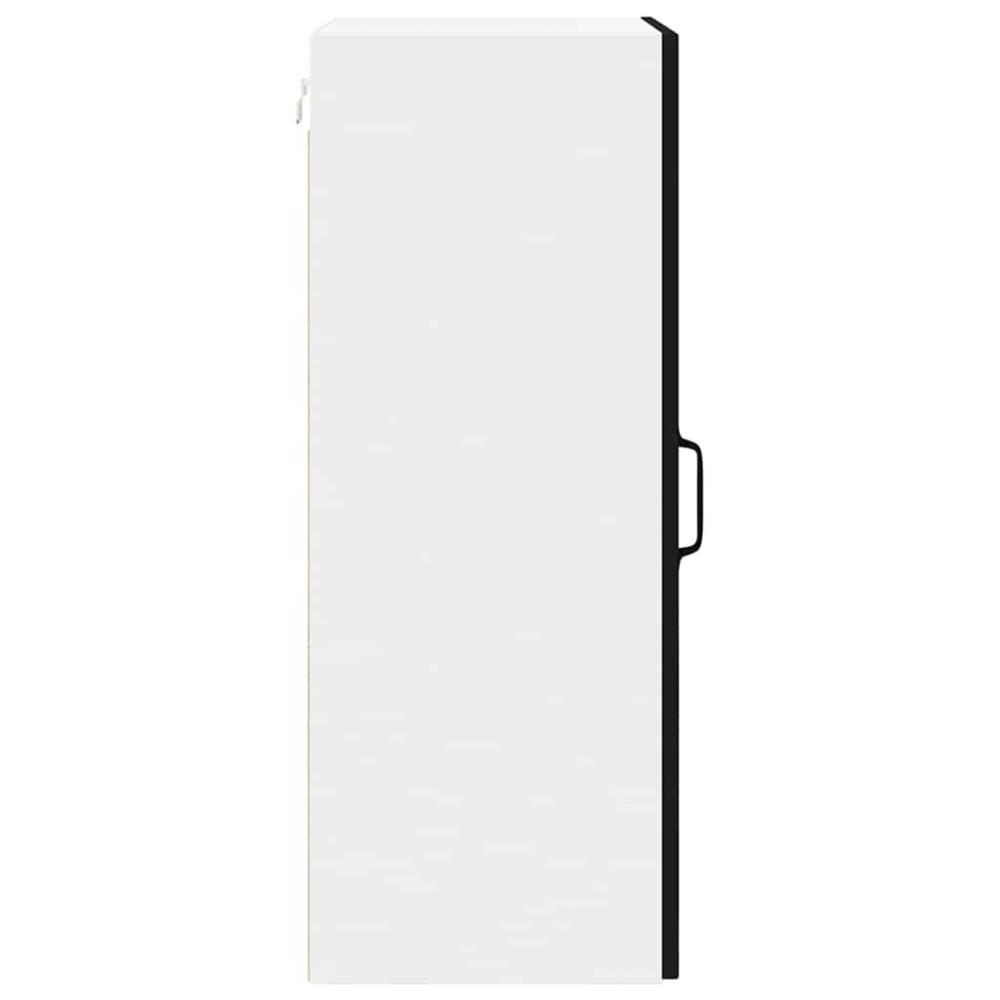 Produktbild för Väggskåp LUCCA Svart 40 x 31 x 80 cm Konstruerat trä