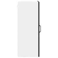 Produktbild för Väggskåp LUCCA Svart 40 x 31 x 80 cm Konstruerat trä