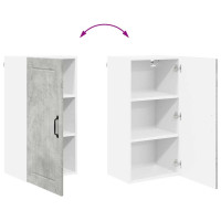 Produktbild för Väggskåp LUCCA Betonggrå 40 x 31 x 80 cm Konstruerat trä
