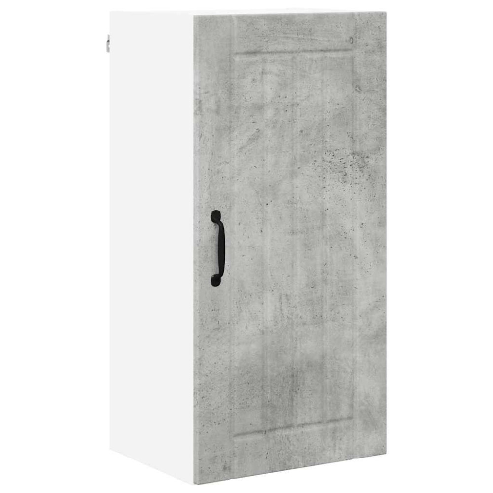 Produktbild för Väggskåp LUCCA Betonggrå 40 x 31 x 80 cm Konstruerat trä
