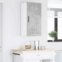 Produktbild för Väggskåp LUCCA Betonggrå 40 x 31 x 80 cm Konstruerat trä