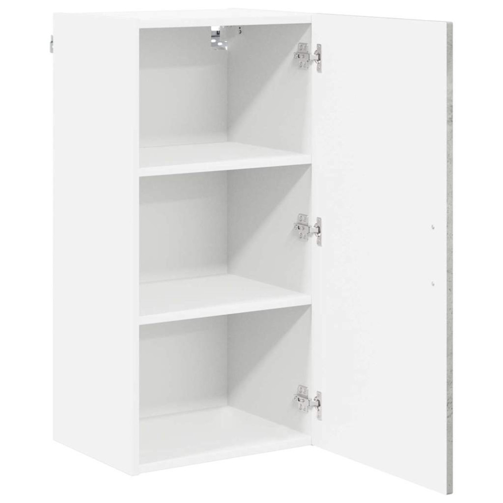 Produktbild för Väggskåp LUCCA Betonggrå 40 x 31 x 80 cm Konstruerat trä