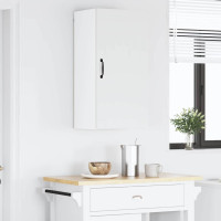 Produktbild för Väggskåp LUCCA Vit högglans 40 x 31 x 80 cm Konstruerat trä