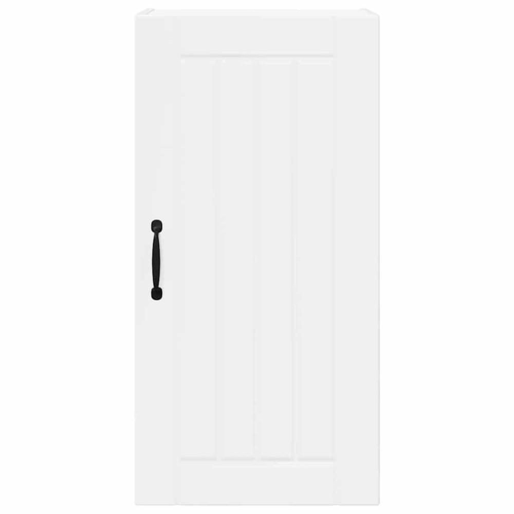 Produktbild för Väggskåp LUCCA Vit högglans 40 x 31 x 80 cm Konstruerat trä