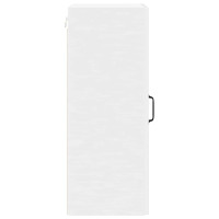 Produktbild för Väggskåp LUCCA Vit högglans 40 x 31 x 80 cm Konstruerat trä