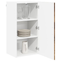 Produktbild för Väggskåp LUCCA Rökt ek 40 x 31 x 80 cm Konstruerat trä