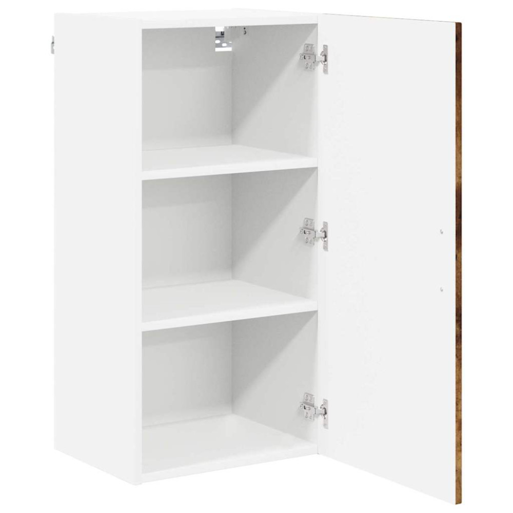 Produktbild för Väggskåp LUCCA Rökt ek 40 x 31 x 80 cm Konstruerat trä