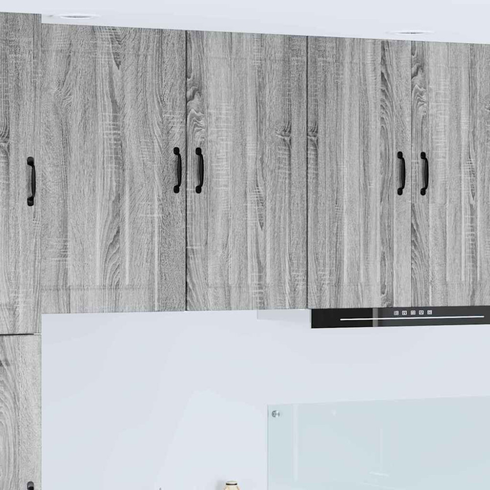 Produktbild för Väggskåp LUCCA Grå sonoma-ek 40 x 31 x 80 cm Konstruerat trä