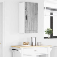 Produktbild för Väggskåp LUCCA Grå sonoma-ek 40 x 31 x 80 cm Konstruerat trä