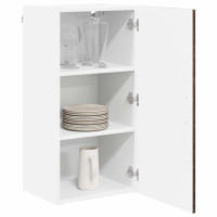 Produktbild för Väggskåp LUCCA Brun ek 40 x 31 x 80 cm Konstruerat trä
