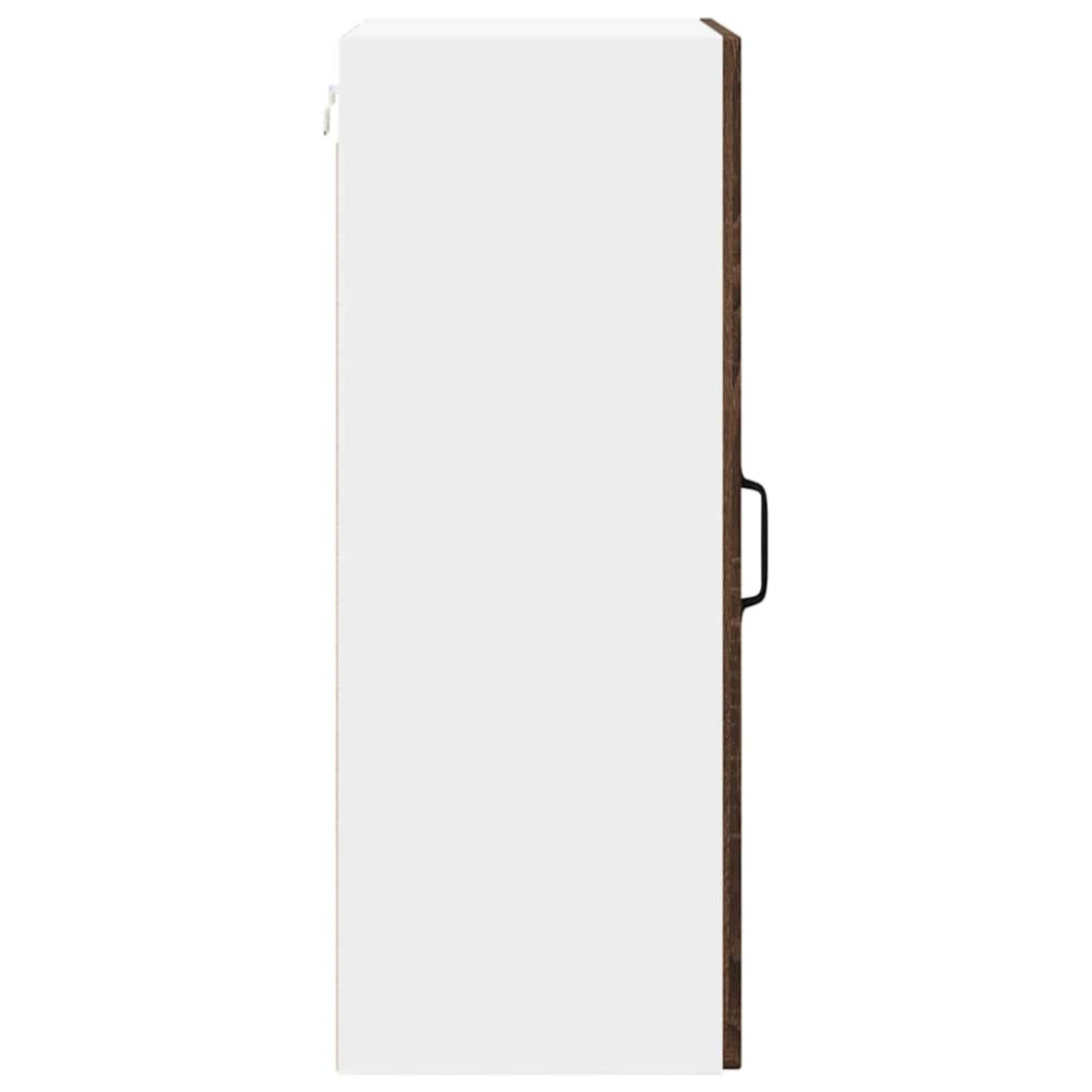 Produktbild för Väggskåp LUCCA Brun ek 40 x 31 x 80 cm Konstruerat trä