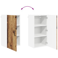 Produktbild för Väggskåp LUCCA Gammalt trä 40 x 31 x 80 cm Konstruerat trä