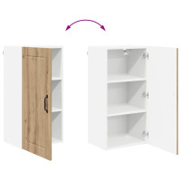 Produktbild för Väggskåp LUCCA Artisan-ek 40 x 31 x 80 cm Konstruerat trä