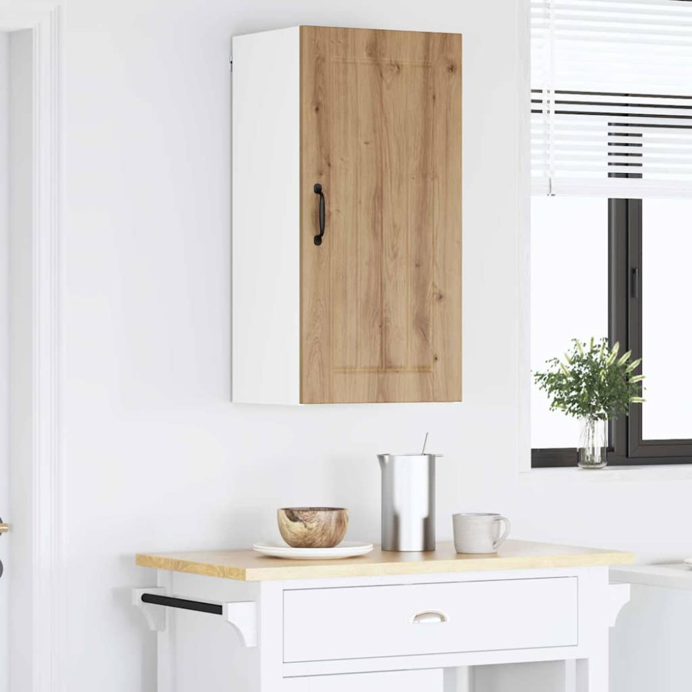 Produktbild för Väggskåp LUCCA Artisan-ek 40 x 31 x 80 cm Konstruerat trä