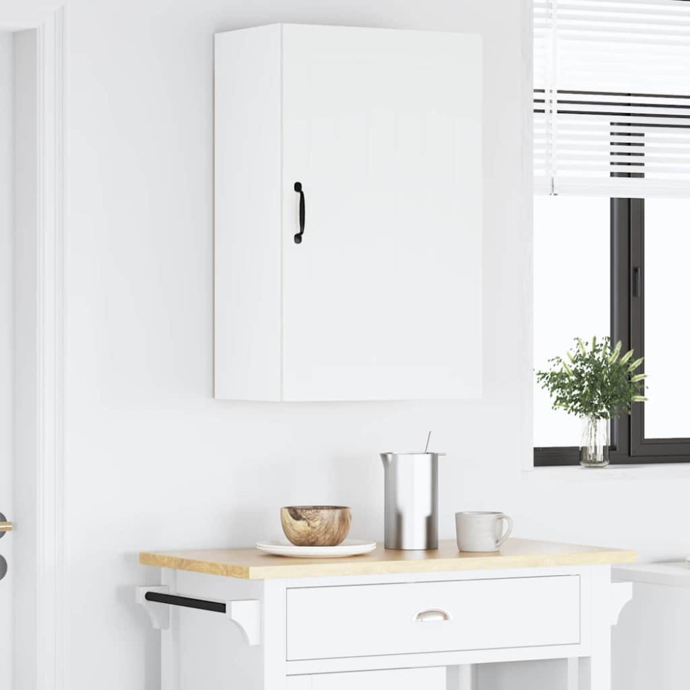 Produktbild för Väggskåp LUCCA Vit 50 x 31 x 80 cm Konstruerat trä