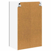 Produktbild för Väggskåp LUCCA Svart 50 x 31 x 80 cm Konstruerat trä