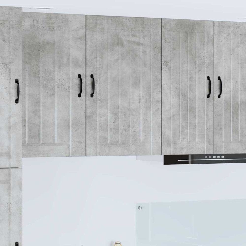 Produktbild för Väggskåp LUCCA Betonggrå 50 x 31 x 80 cm Konstruerat trä