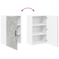 Produktbild för Väggskåp LUCCA Betonggrå 50 x 31 x 80 cm Konstruerat trä
