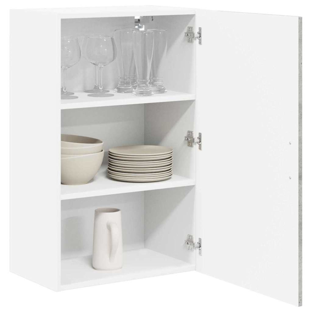 Produktbild för Väggskåp LUCCA Betonggrå 50 x 31 x 80 cm Konstruerat trä