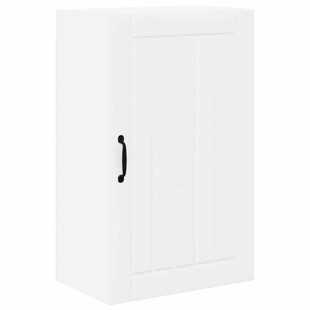 Produktbild för Väggskåp LUCCA Vit högglans 50 x 31 x 80 cm Konstruerat trä