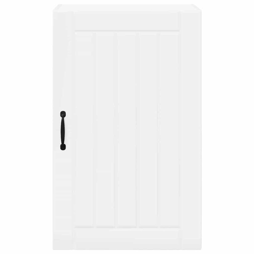 Produktbild för Väggskåp LUCCA Vit högglans 50 x 31 x 80 cm Konstruerat trä