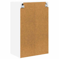Produktbild för Väggskåp LUCCA Vit högglans 50 x 31 x 80 cm Konstruerat trä