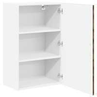 Produktbild för Väggskåp LUCCA Rökt ek 50 x 31 x 80 cm Konstruerat trä