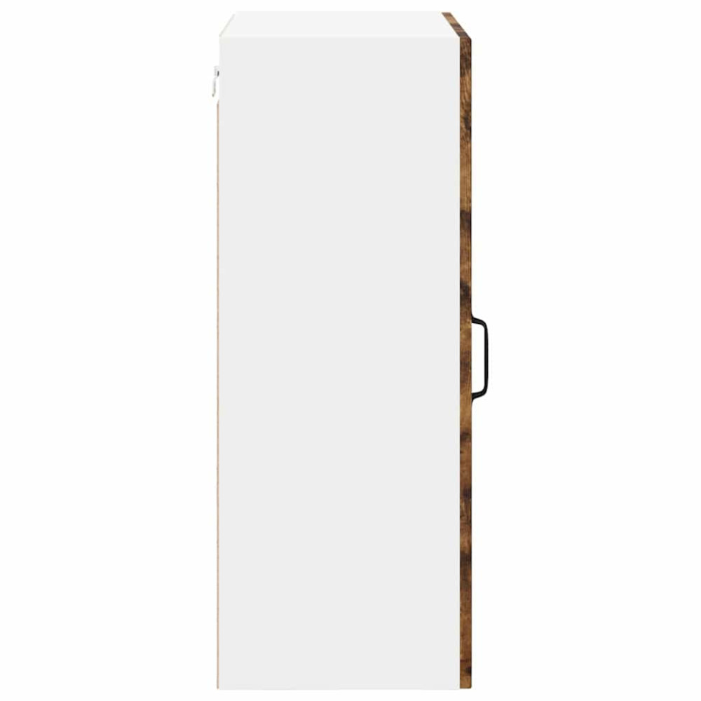 Produktbild för Väggskåp LUCCA Rökt ek 50 x 31 x 80 cm Konstruerat trä