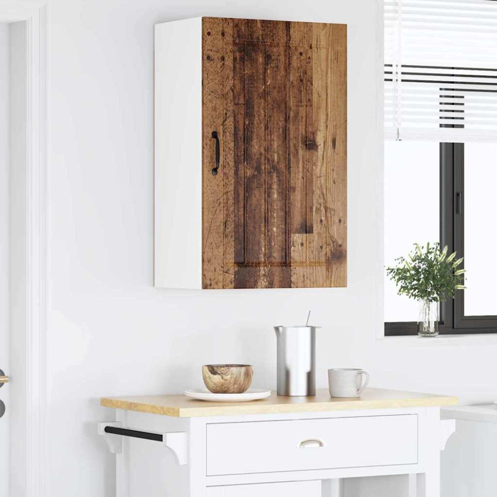 Produktbild för Väggskåp LUCCA Gammalt trä 50 x 31 x 80 cm Konstruerat trä