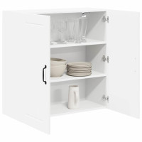 Produktbild för Väggskåp LUCCA Vit 80 x 31 x 80 cm Konstruerat trä
