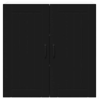 Produktbild för Väggskåp LUCCA Svart 80 x 31 x 80 cm Konstruerat trä