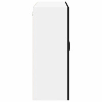 Produktbild för Väggskåp LUCCA Svart 80 x 31 x 80 cm Konstruerat trä