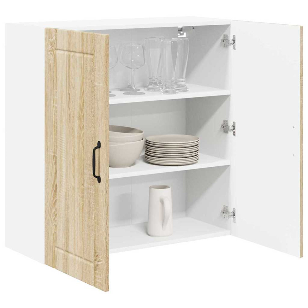 Produktbild för Väggskåp LUCCA Sonoma-ek 80 x 31 x 80 cm Konstruerat trä