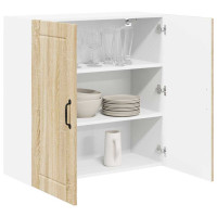 Produktbild för Väggskåp LUCCA Sonoma-ek 80 x 31 x 80 cm Konstruerat trä