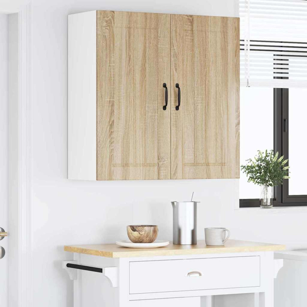 Produktbild för Väggskåp LUCCA Sonoma-ek 80 x 31 x 80 cm Konstruerat trä
