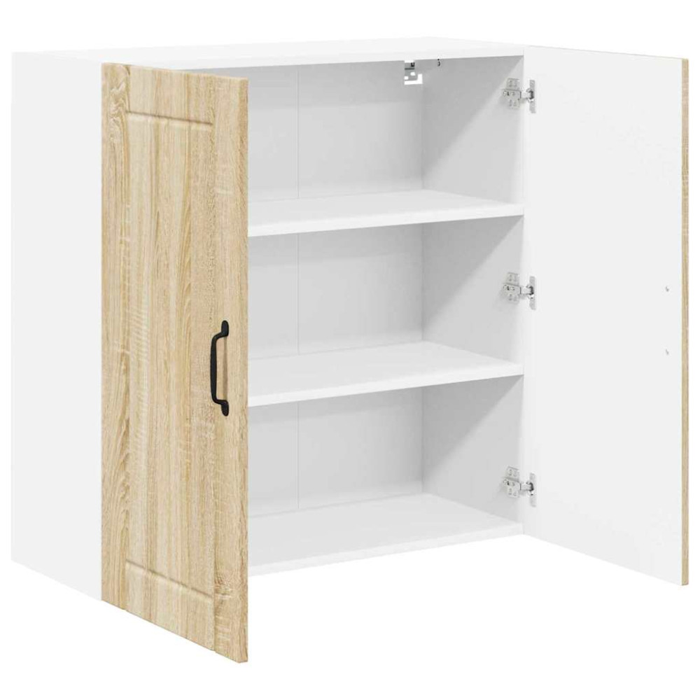 Produktbild för Väggskåp LUCCA Sonoma-ek 80 x 31 x 80 cm Konstruerat trä